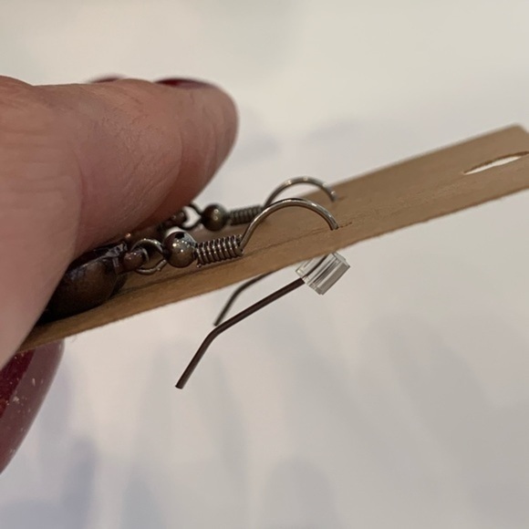 💐.5/25 heart dangle drop crystal earrings - Picture 4 of 6